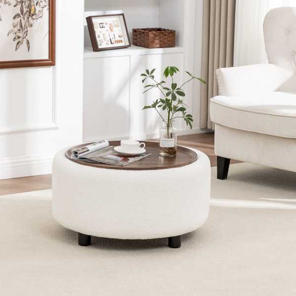 Ebern Designs Pietsch Round Coffee Table with Storage & Reviews | Wayfair